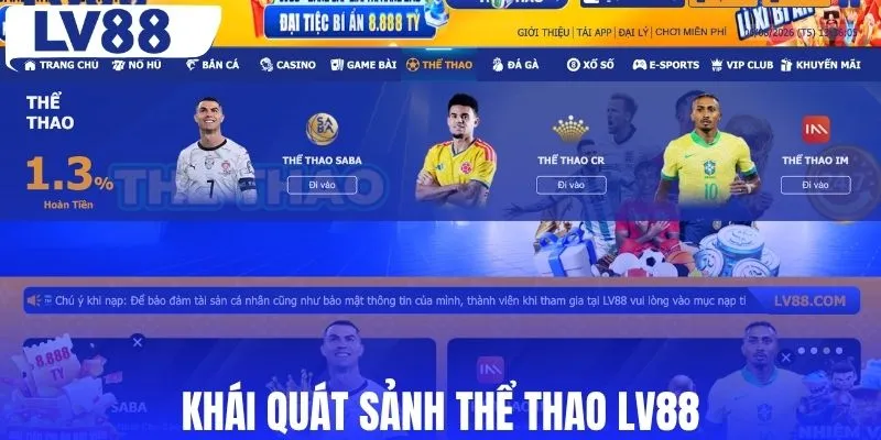 Khái quát sảnh thể thao LV88