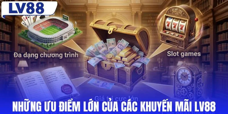 Những ưu điểm lớn của các khuyến mãi LV88