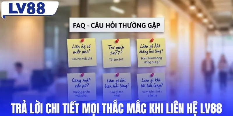 Trả lời chi tiết mọi thắc mắc khi liên hệ LV88